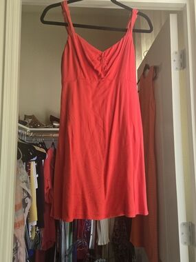 Sleeveless Red Summer Mini Dress